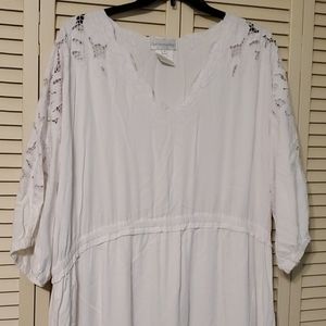 Soft Surroundings Long White Maxi Dress